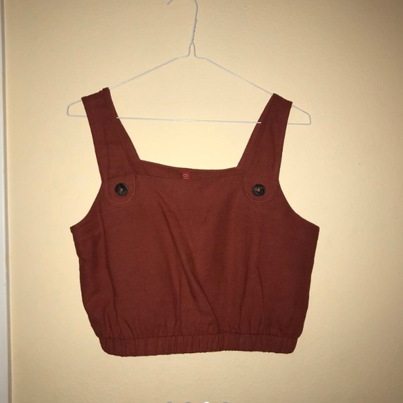 Staud // Rust Crop Top - Picture 2 of 3